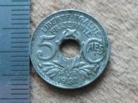 Лот: 12086747. Фото: 5. Монета 5 сантим пять Франция 1937...