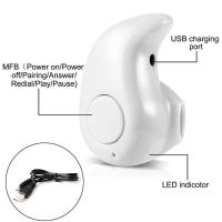 Лот: 12649149. Фото: 2. Bluetooth гарнитура белая микро... Смартфоны, связь, навигация