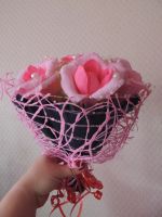 Лот: 4558656. Фото: 2. конфетный букет розы, конфеты... Цветы, букеты