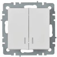 Лот: 25354145. Фото: 2. BRITE Выключатель 2-клавишный... Освещение