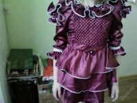 Лот: 2363104. Фото: 3. Праздничное платье бордовое с... Дети растут