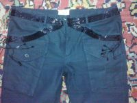 Лот: 5729390. Фото: 2. Джинсы черные 48. Женская одежда