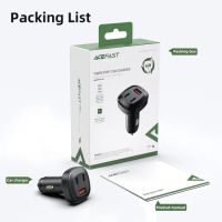 Лот: 21437870. Фото: 10. Автозарядка ACEFAST B3 66W USB-C...