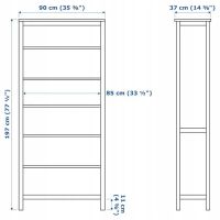 Лот: 20557599. Фото: 3. Стеллаж IKEA хемнэс-темно-светлый. Мебель