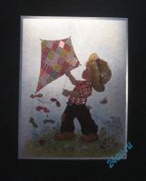 Лот: 27289. Фото: 3. Картинка Мальчик с воздушным змеем...