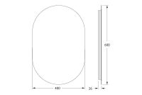 Лот: 24643109. Фото: 3. Зеркало с LED-подсветкой DEFESTO... Красноярск