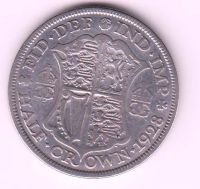 Лот: 11844360. Фото: 2. Великобритания полкроны серебро... Монеты