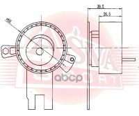 Лот: 24756010. Фото: 2. Ролик Натяжной ASVA арт. FDBP-012. Красноярск