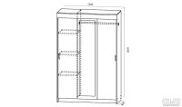 Лот: 9000054. Фото: 2. Шкаф-купе Бася. Мебель для спальни