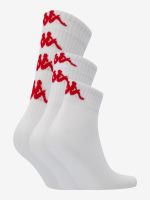 Лот: 25781618. Фото: 2. Носки Kappa, 3 пары, Белый. Спортивная одежда