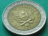 Лот: 11684654. Фото: 5. Монета 1 песо один Аргентина 1996...