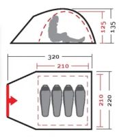 Лот: 7702378. Фото: 5. Палатка "Терра 4 V2" Нави