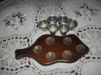 Лот: 17232815. Фото: 4. Винтажный набор на подносе Лист... Красноярск
