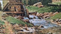 Лот: 17911155. Фото: 3. Картина гобелен Домик в Горах... Домашний быт