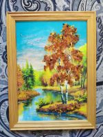 Лот: 25394723. Фото: 2. Картины украшенные янтарем. Живопись, скульптура, фото