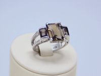 Лот: 14755724. Фото: 2. СЕРЕБРЯНОЕ КОЛЬЦО С РАУХ-ТОПАЗОМ... Ювелирные изделия, бижутерия, часы