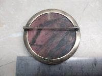 Лот: 24396683. Фото: 6. Брошь Винтаж СССР. Камень. Серебро...