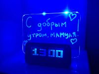 Лот: 4718563. Фото: 2. Новый будильник-часы с доской... Предметы интерьера