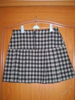 Лот: 36740. Фото: 2. юбочка в черно-белую клетку! 44р