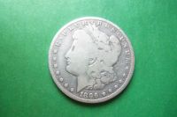 Лот: 16945354. Фото: 3. США 1 доллар 1896 г. О,серебро... Коллекционирование, моделизм