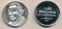 Лот: 13264403. Фото: 2. ГДР 1986 Медаль Karl Preusker... Значки, медали, жетоны