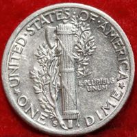 Лот: 10524991. Фото: 2. США 10 центов 1942 года. Mercury... Монеты