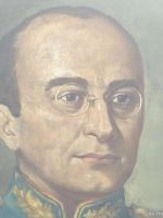 Лот: 14914014. Фото: 2. Портрет " Л. Берия". 1940-е годы... Живопись, скульптура, фото