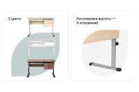 Лот: 23621157. Фото: 2. Ученический стол Hoff Осанка. Детская мебель
