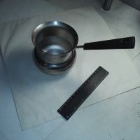 Лот: 25039190. Фото: 2. большая металлическая турка на... Посуда, кухонная утварь