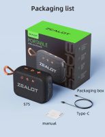 Лот: 24875297. Фото: 5. Портативная колонка Zealot S75...