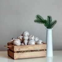 Лот: 17275143. Фото: 5. Елочные игрушки (золотистые) Handmade...