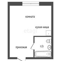 Лот: 23979425. Фото: 12. Продам 1-комн. общ. 12.2 кв.м...