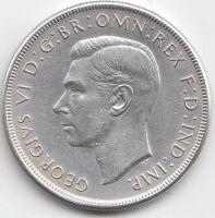 Лот: 9081421. Фото: 4. Австралия крона 1937 Крупная серебряная... Красноярск