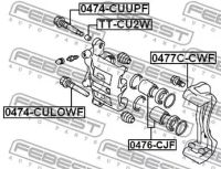 Лот: 25870349. Фото: 2. Втулка направляющая суппорта тормозного... Автозапчасти