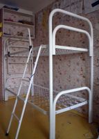 Лот: 4720051. Фото: 2. Кровать металлическая двухъярусная... Детская мебель