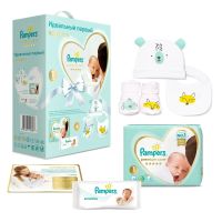 Лот: 15886879. Фото: 2. Набор подарочный Pampers Подгузники... Кормление и уход, гигиена