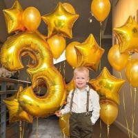 Лот: 14535945. Фото: 3. Набор шаров 1 цифра 105 см + 6... Красноярск
