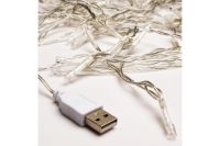 Лот: 23645438. Фото: 6. Электрогирлянда Hoff ILD100WW-USB