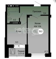 Лот: 17308864. Фото: 21. Продам 1-комн. 39.3 кв.м. Красноярск...