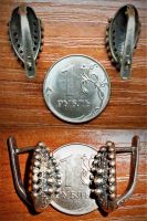 Лот: 16238881. Фото: 4. Две Пары Винтажных Серег. 925...