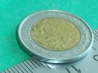 Лот: 11680128. Фото: 3. Монета 1 песо Мексика 2000 герб... Коллекционирование, моделизм