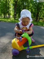 Лот: 16063230. Фото: 3. Каталка музыкальная Пальма с ручкой... Дети растут
