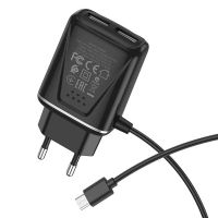 Лот: 22149717. Фото: 3. СЗУ BOROFONE BA-50A 2*USB+Micro... Смартфоны, связь, навигация