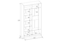Лот: 23702229. Фото: 5. Шкаф-купе 2-дверный Hoff Home