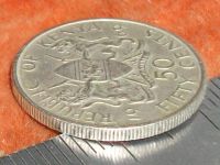 Лот: 10889579. Фото: 3. Монета 50 цент Кения 1969 портрет... Коллекционирование, моделизм