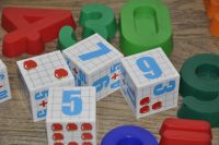 Лот: 10743072. Фото: 2. набор для счета, кубики, цифры. Игрушки