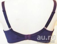 Лот: 8584474. Фото: 2. Бюстгальтер, кружево синий с белым... Женская одежда