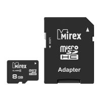 Лот: 19129354. Фото: 2. Карта памяти microSD HC 8 GB Mirex... Носители информации