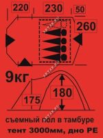 Лот: 2990115. Фото: 2. Палатка 4-5 места, 2 слоя. Водонепроницаемая... Туризм