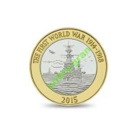 Лот: 6005996. Фото: 2. 0006 Великобритания 2 фунта 2015... Монеты
